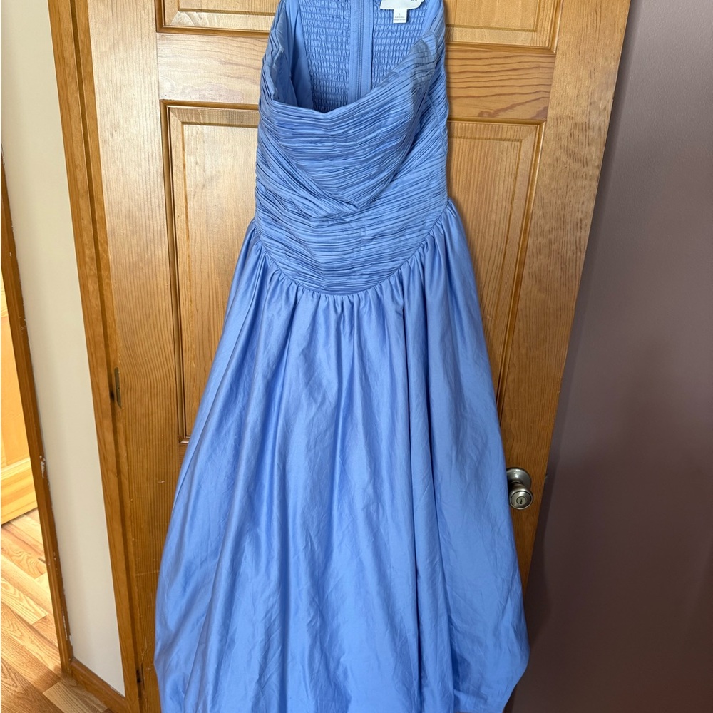 Mare Mare from Anthropologie Strapless Blue Dress - Picture 8 of 9